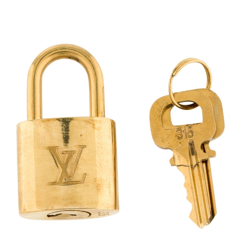 Authentic Louis Vuitton lock and key set